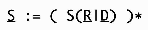 Not a left recursive expression