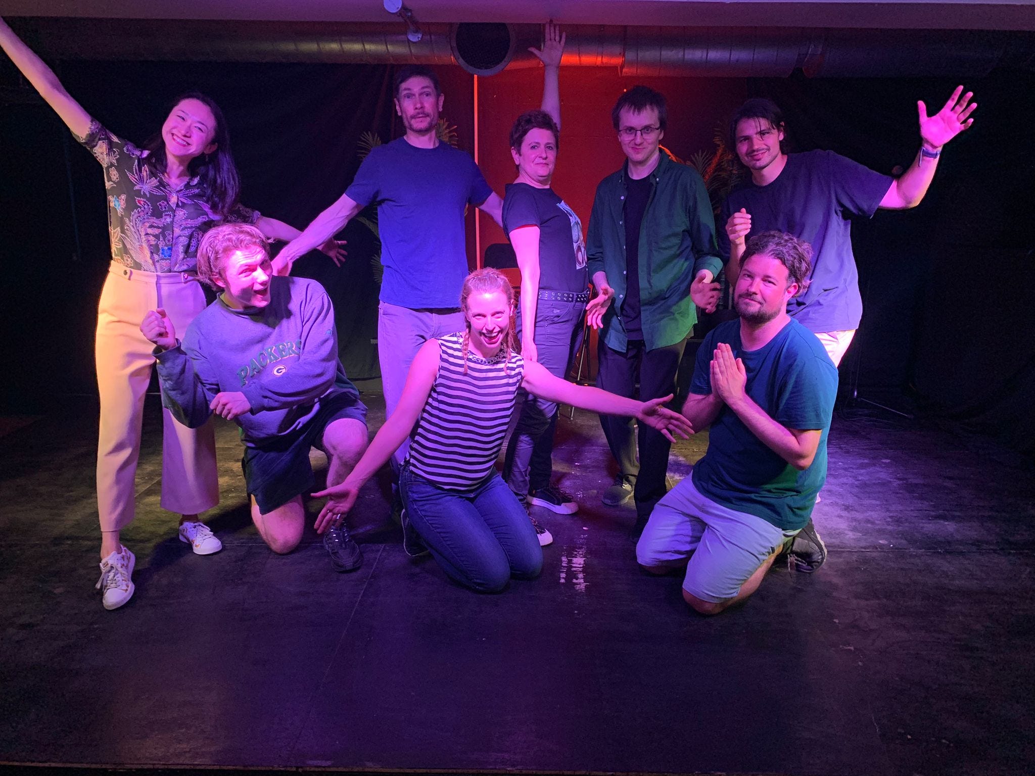 The Improv show. It is a sweaty business